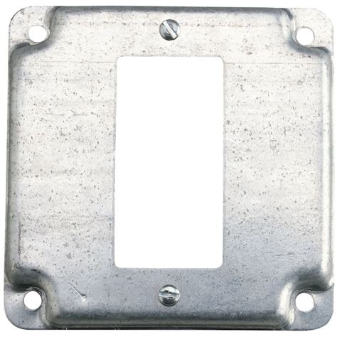 metal electrical box cover plate|4x4 single outlet cover plate.